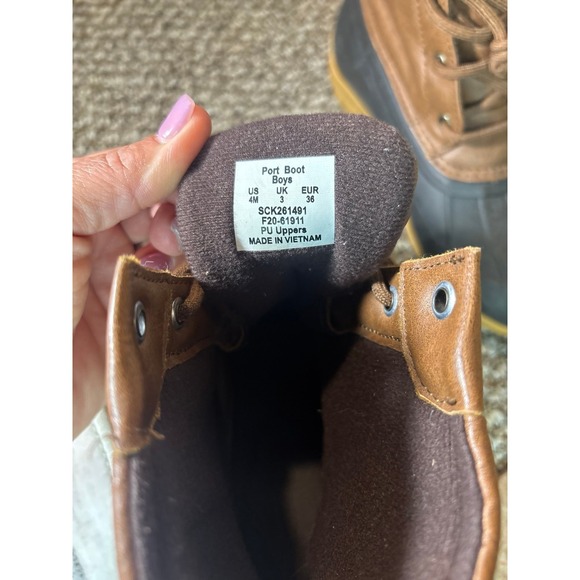 Boys Sperry Boots size 4 - Picture 3 of 4